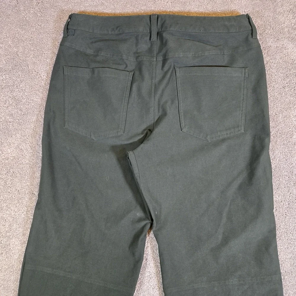 Lululemon Pants Mens 33x27 Dark Green ABC‎ Classic Fit Performance Stretch Chino